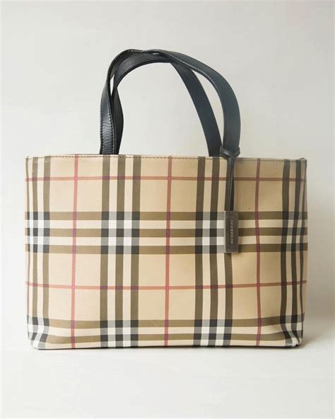 burberry blue pvc tote bag|burberry tote bag vintage.